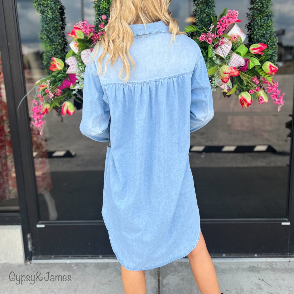 Denim gypsy dress best sale